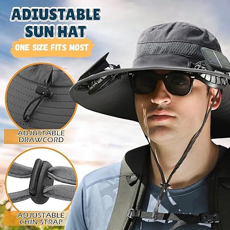 UPF 50+ Solar Fan Sun Hat