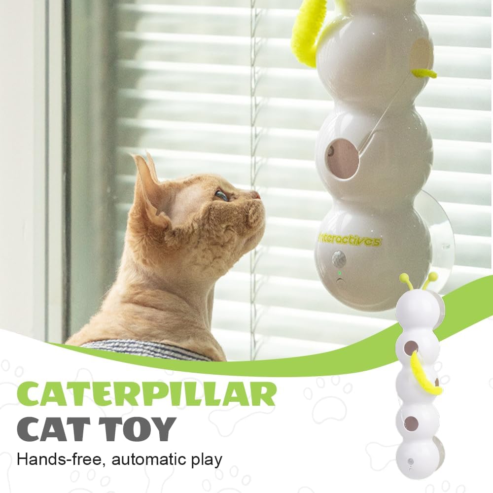 Smart Motion Cat Toy With Worm Design