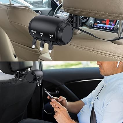 3-in-1 Retractable Backseat Car Charger