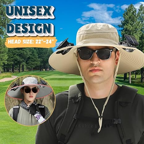 UPF 50+ Solar Fan Sun Hat