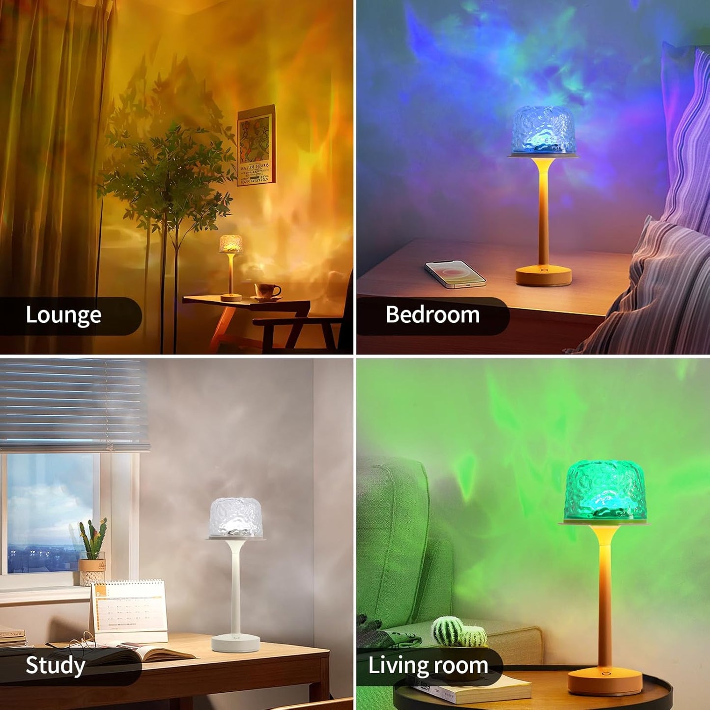 RGB Ocean Wave Projector Table Lamp